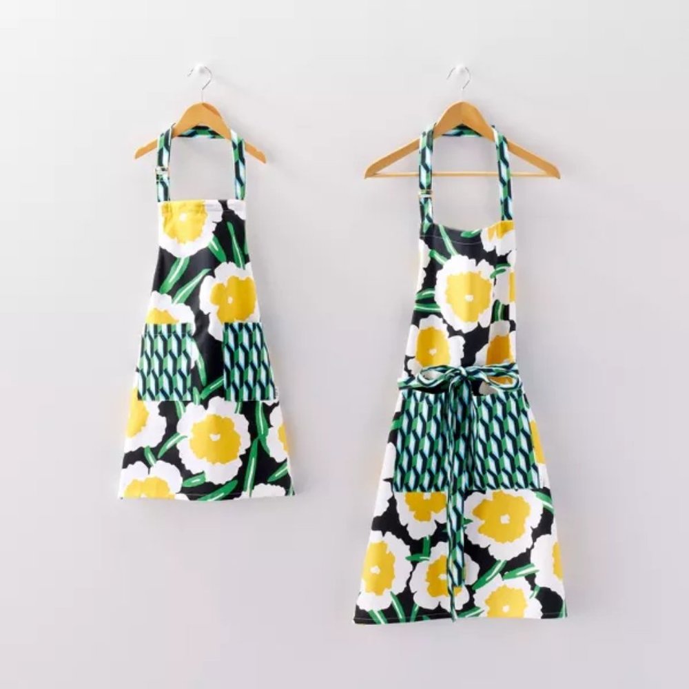 Matching Arrow Geo Poppy Cooking Aprons from Diane von Furstenberg for Target